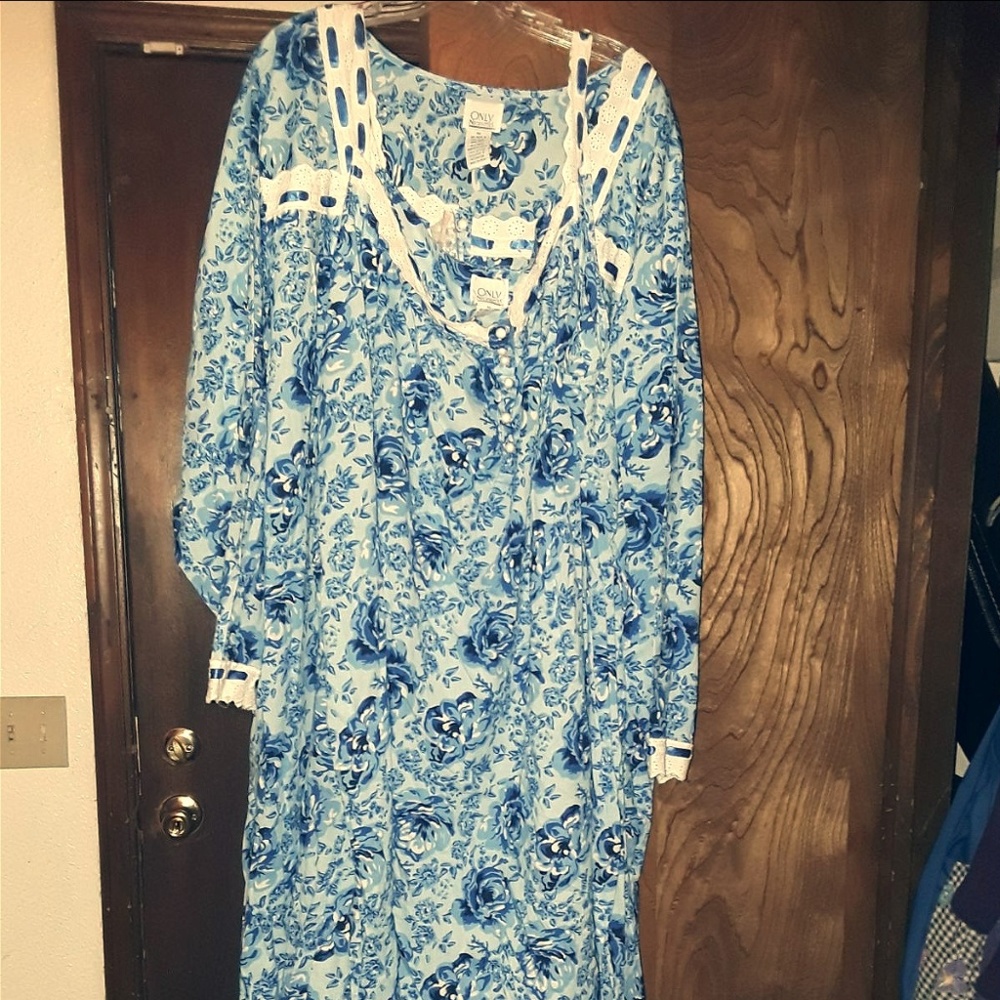 nightgown & robe womens 4x nwt